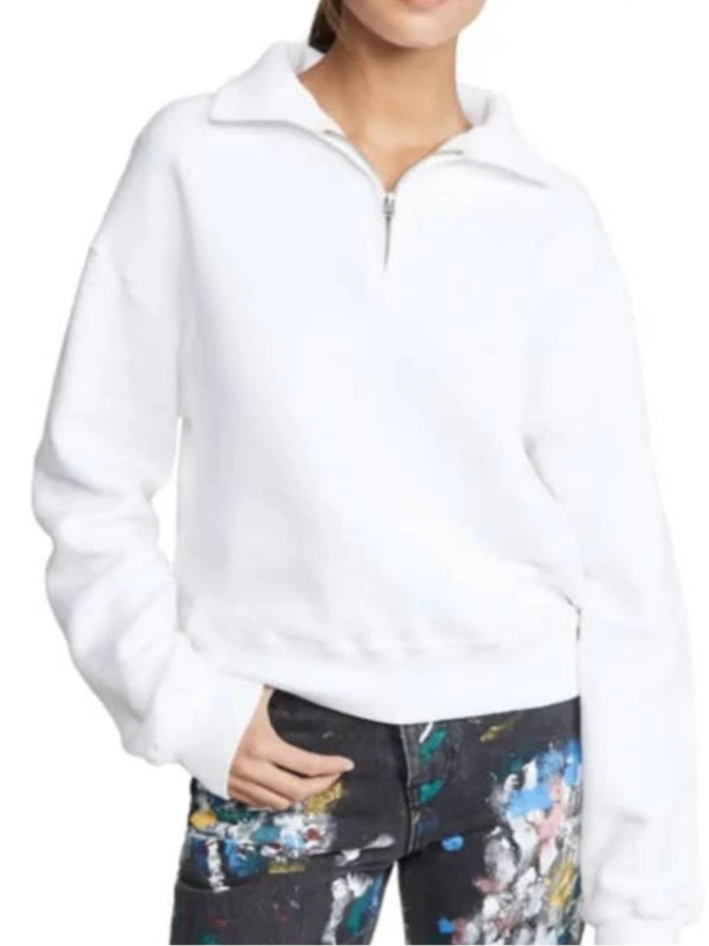 Re/Done 70’s Half-Zip Sweatshirt
